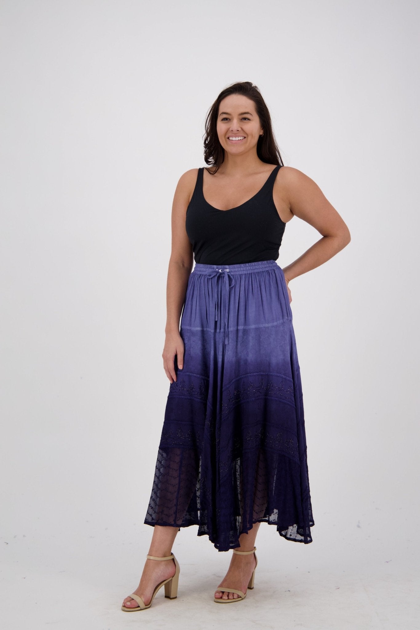 Ombre Dye Renaissance Skirt 13229 - Advance Apparels Inc