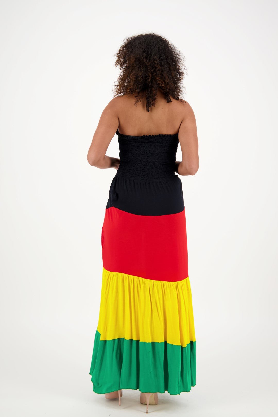 Radiate Island Rasta Tie-Dye Summer Dress | Jamaica-inspired Attire Radiate Island Rasta Tie-Dye Summer Dress | Jamaica-inspired Attire