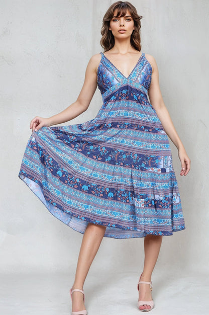 Open Back Silk Dress AB - 27009 - Advance Apparels Inc