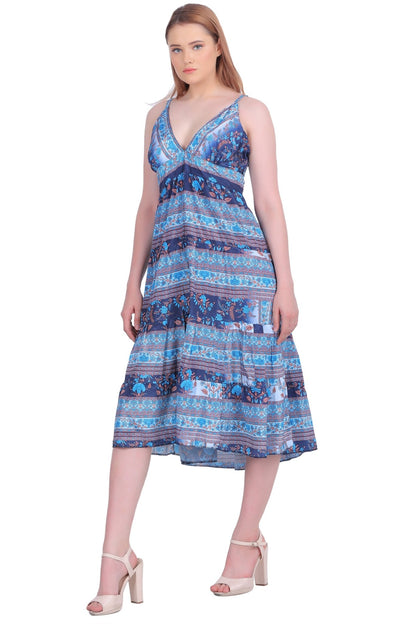 Open Back Silk Dress AB-27009 - Advance Apparels Inc