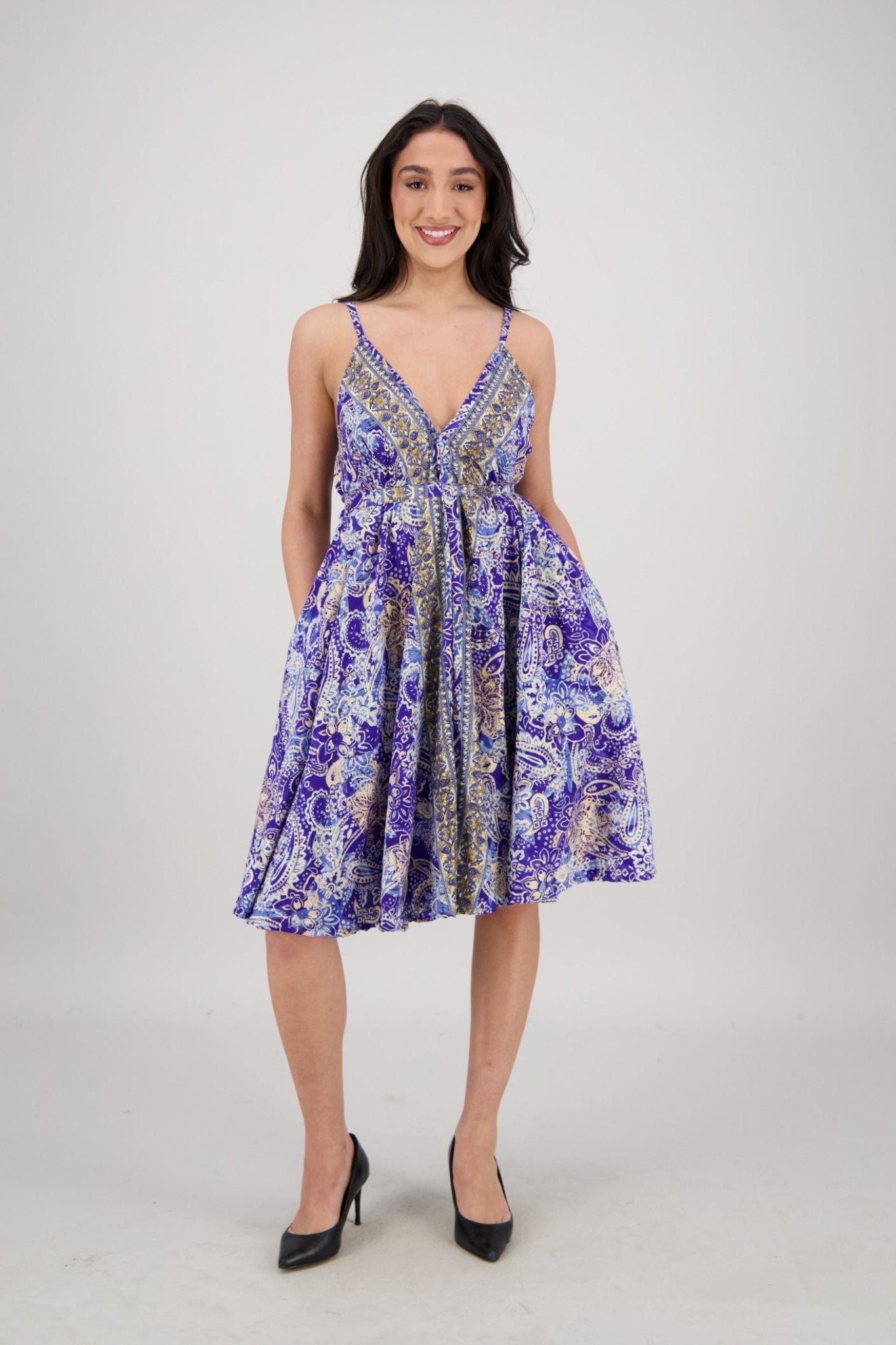 Paisley Horizon Day Dress AB - 42105 - Advance Apparels Inc