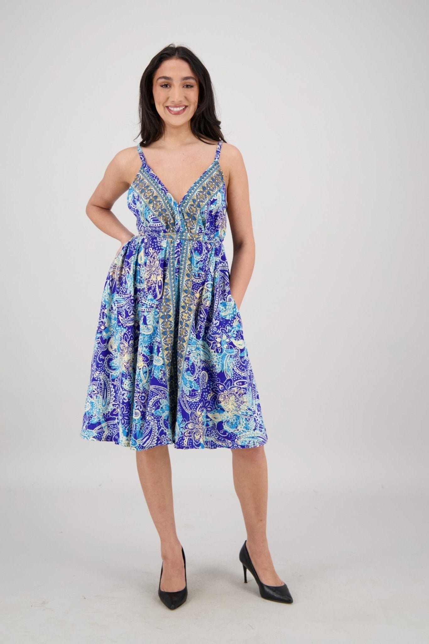 Paisley Horizon Day Dress AB - 42105 - Advance Apparels Inc