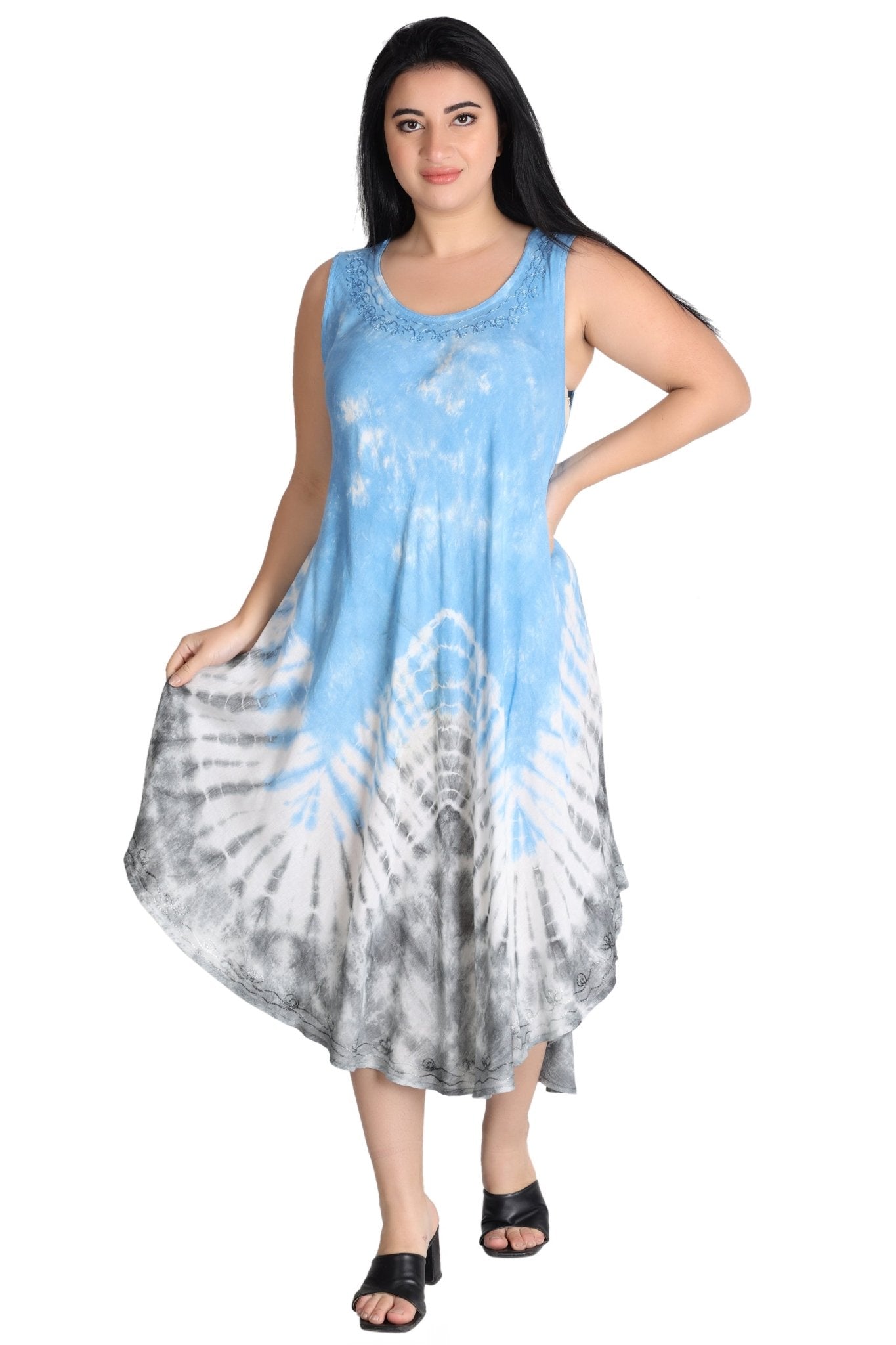 Pastel Tie Dye Dress 482155R - Advance Apparels Inc