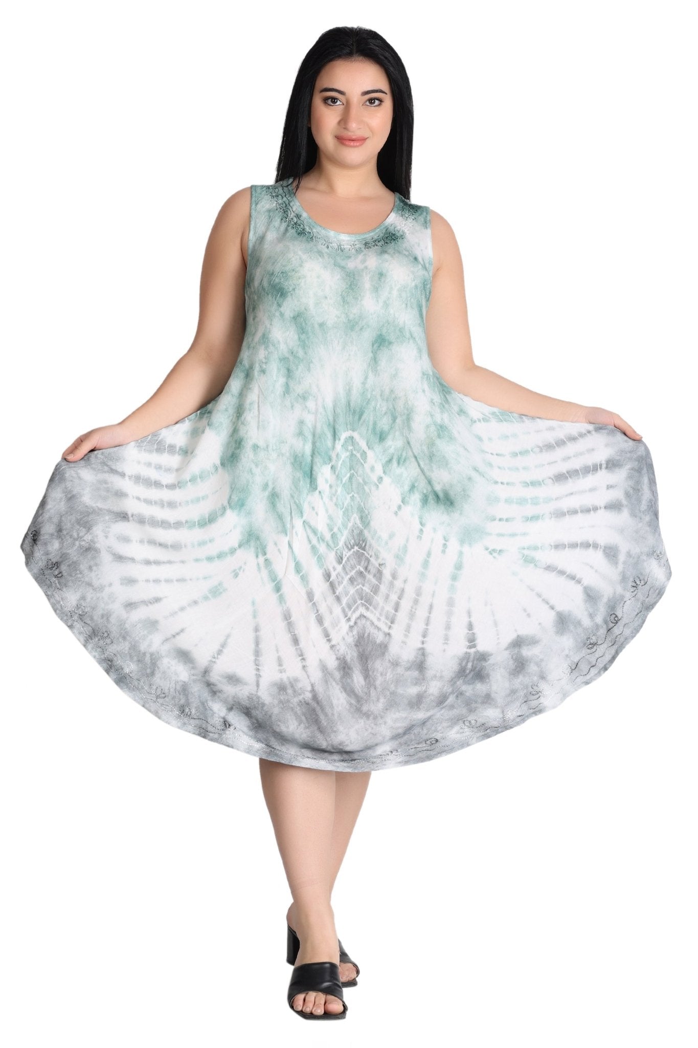 pastel tie dye dress St. Thomas Tie Dye Dress