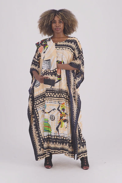 Tribal Print Kaftan KAF-1044