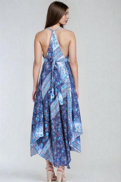 Printed Silk Dress AB - 12009 - Advance Apparels Inc
