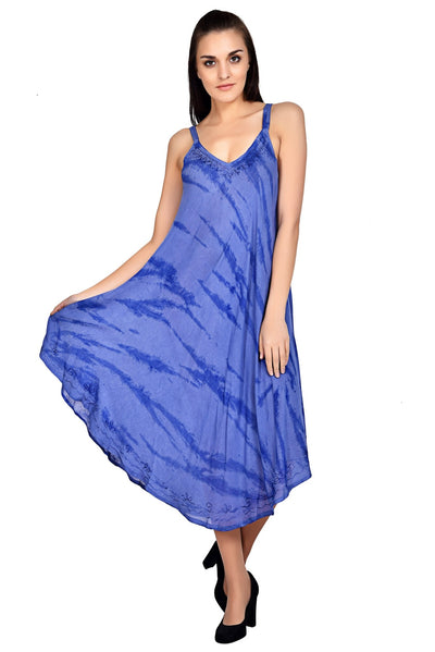Rayon Beach Tie Dye Dress 3+ Colors 20322 - Advance Apparels Inc