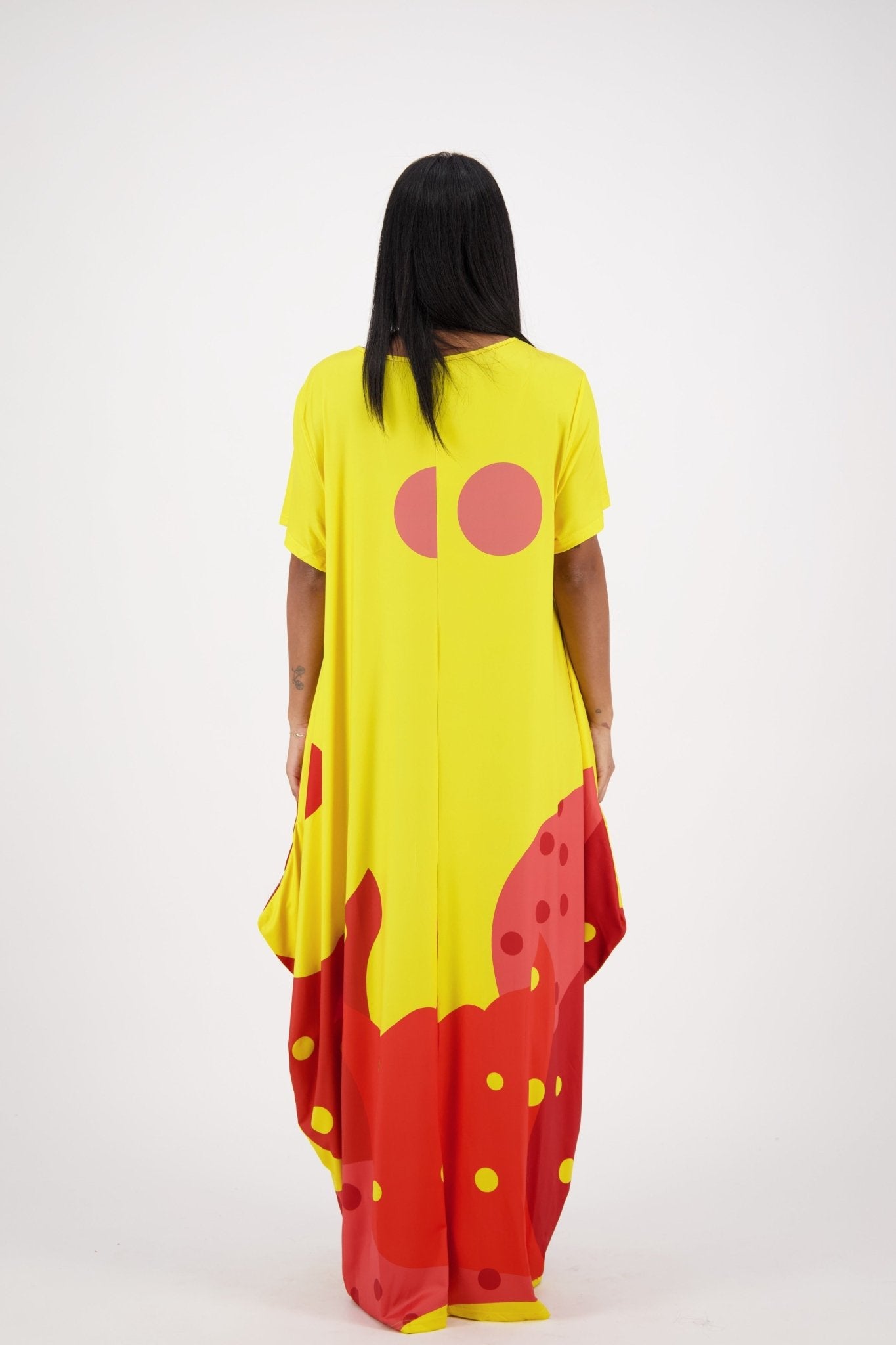 Red/Yellow Tribal Kaftan CH8852 - Advance Apparels Inc