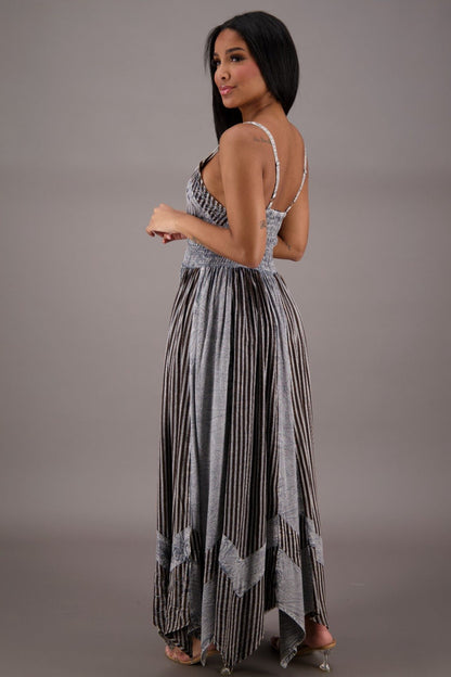 Regal Flair Acid Wash Maxi Dress ADL - 24339 - Advance Apparels Inc