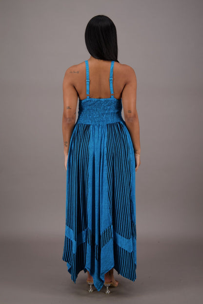 Regal Flair Acid Wash Maxi Dress ADL - 24339 - Advance Apparels Inc