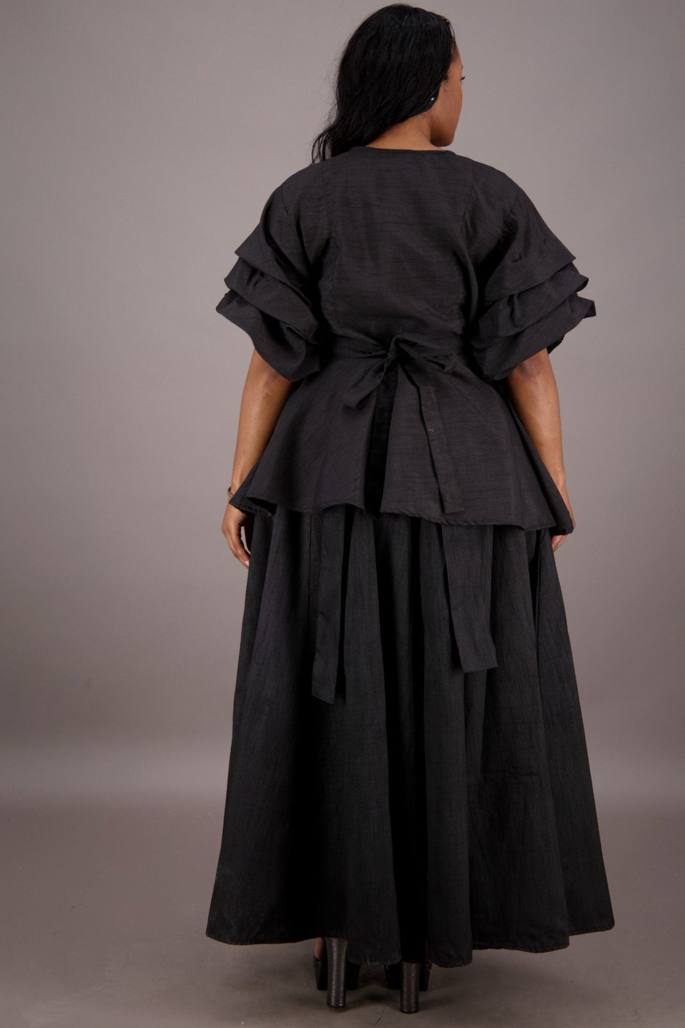 Regal Peplum Skirt Set APS - 25072 - Advance Apparels Inc