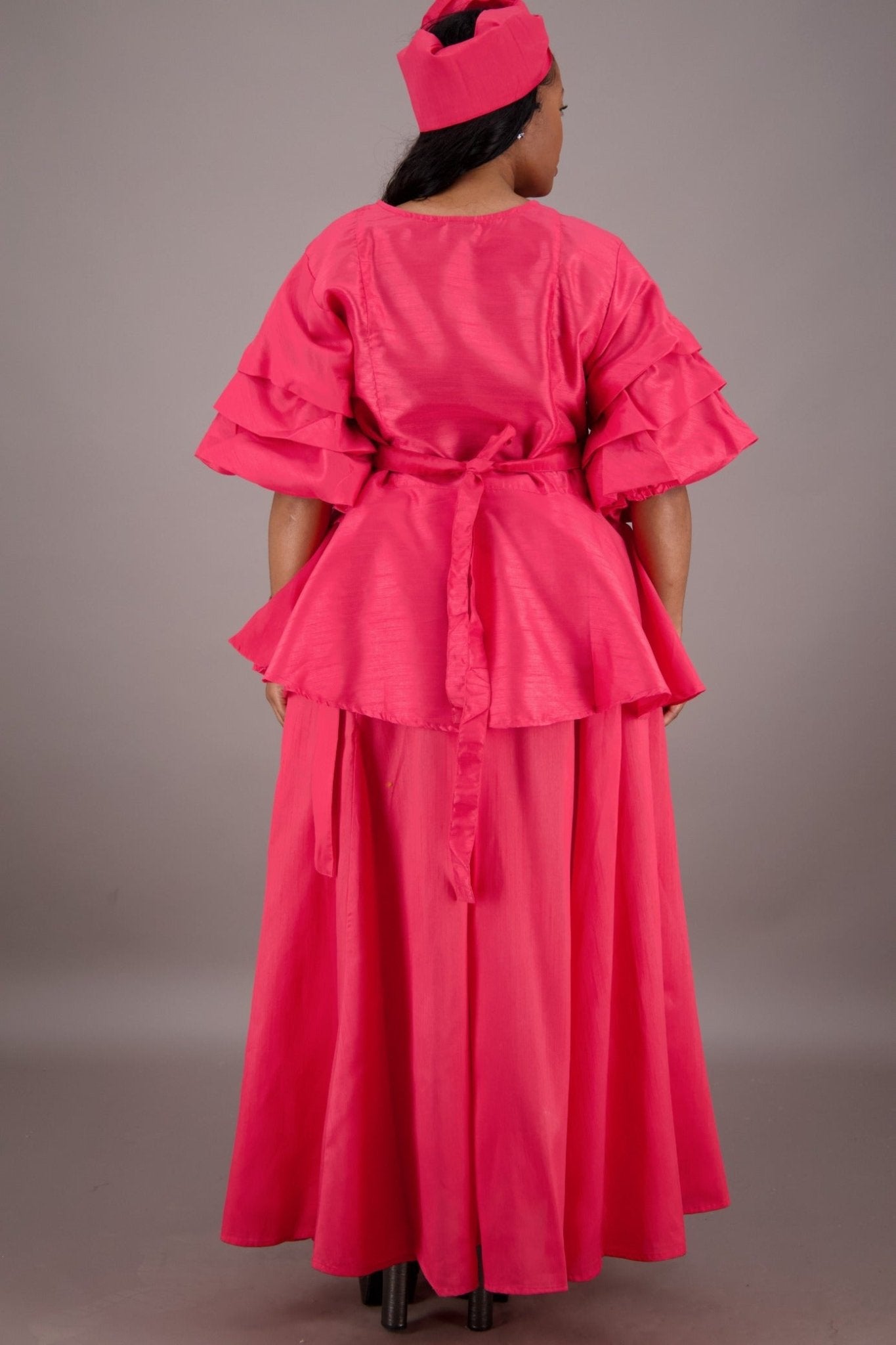 Regal Peplum Skirt Set APS - 25072 - Advance Apparels Inc