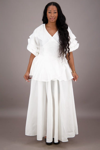 Regal Peplum Skirt Set APS - 25072 - Advance Apparels Inc