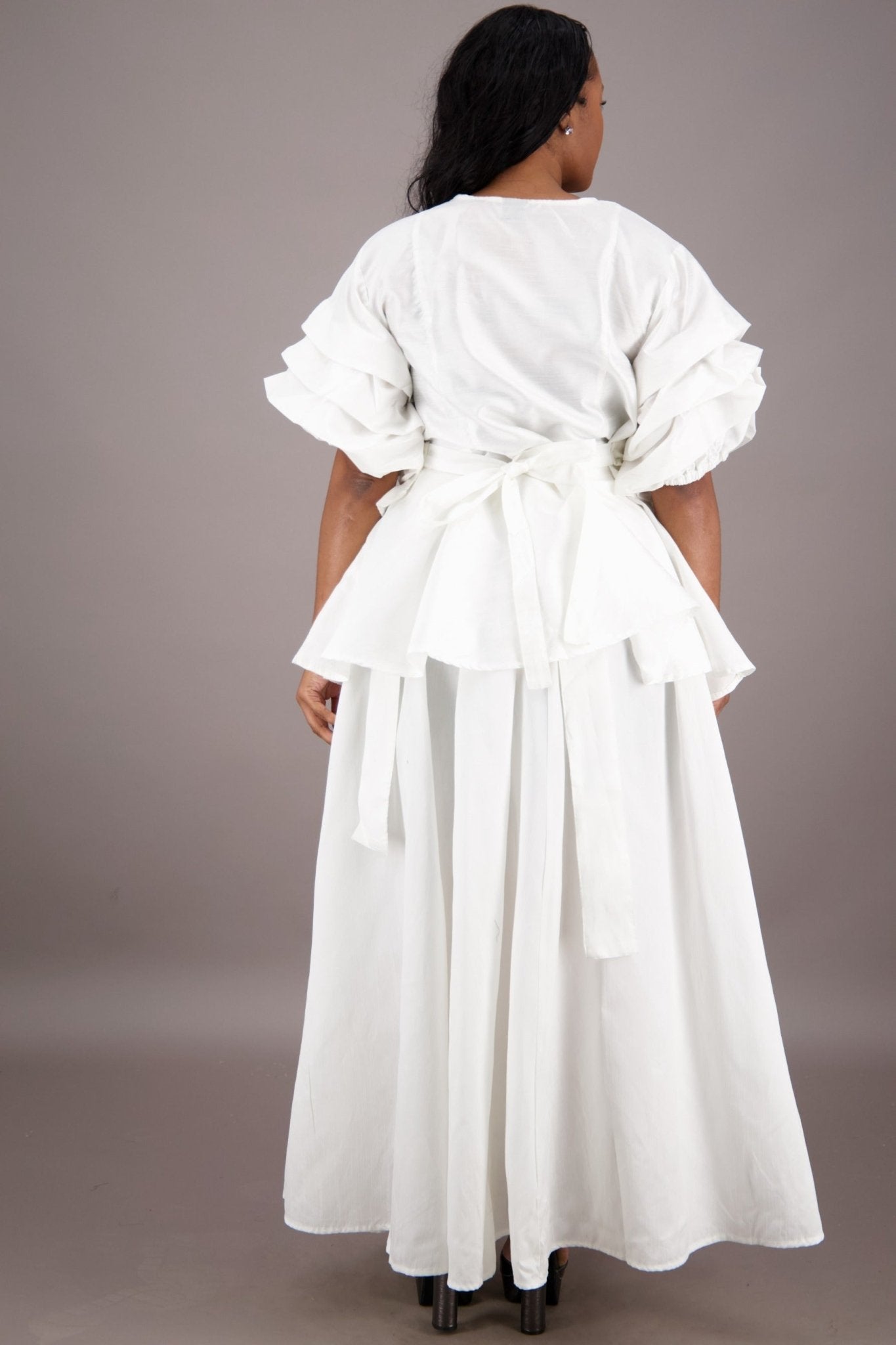Regal Peplum Skirt Set APS - 25072 - Advance Apparels Inc