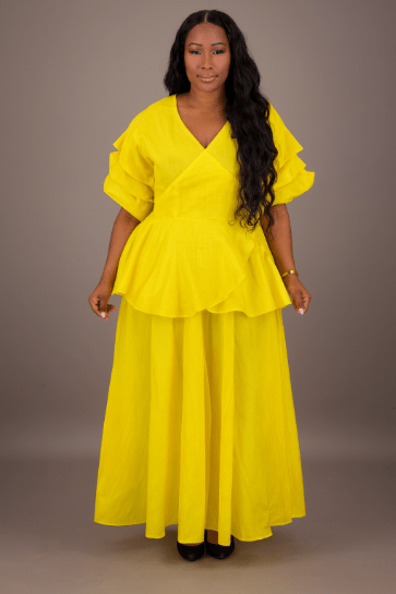 Regal Peplum Skirt Set APS - 25072 - Advance Apparels Inc