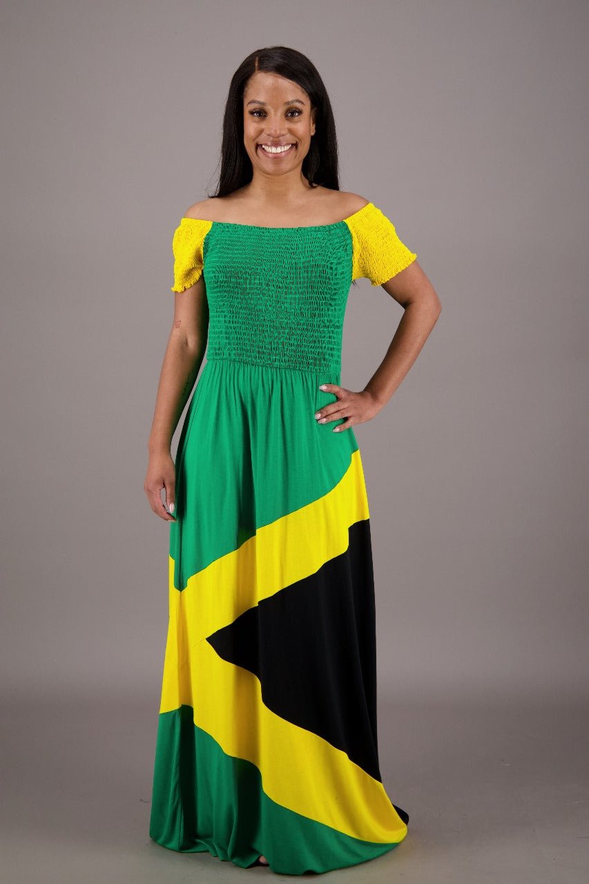jamaican maxi dress Jamaican Long Halter Dress