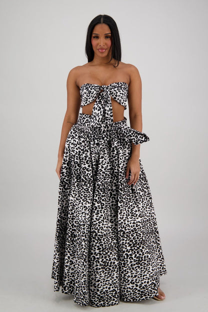 Roaring Leopard Print Skirt 16317 - 276 - Advance Apparels Inc