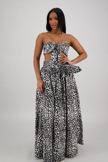 Roaring Leopard Print Skirt 16317 - 276 - Advance Apparels Inc
