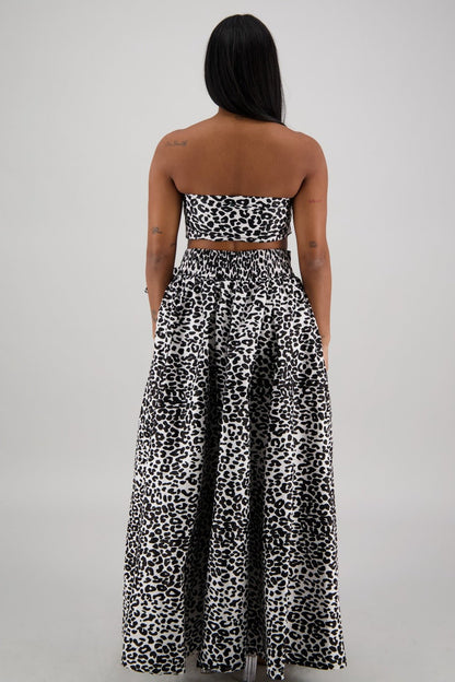 Roaring Leopard Print Skirt 16317 - 276 - Advance Apparels Inc