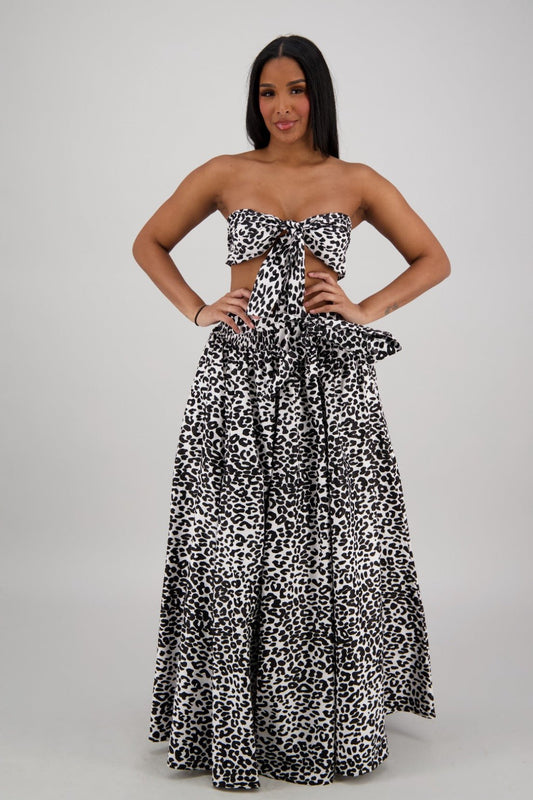 Roaring Leopard Print Skirt 16317 - 276 - Advance Apparels Inc