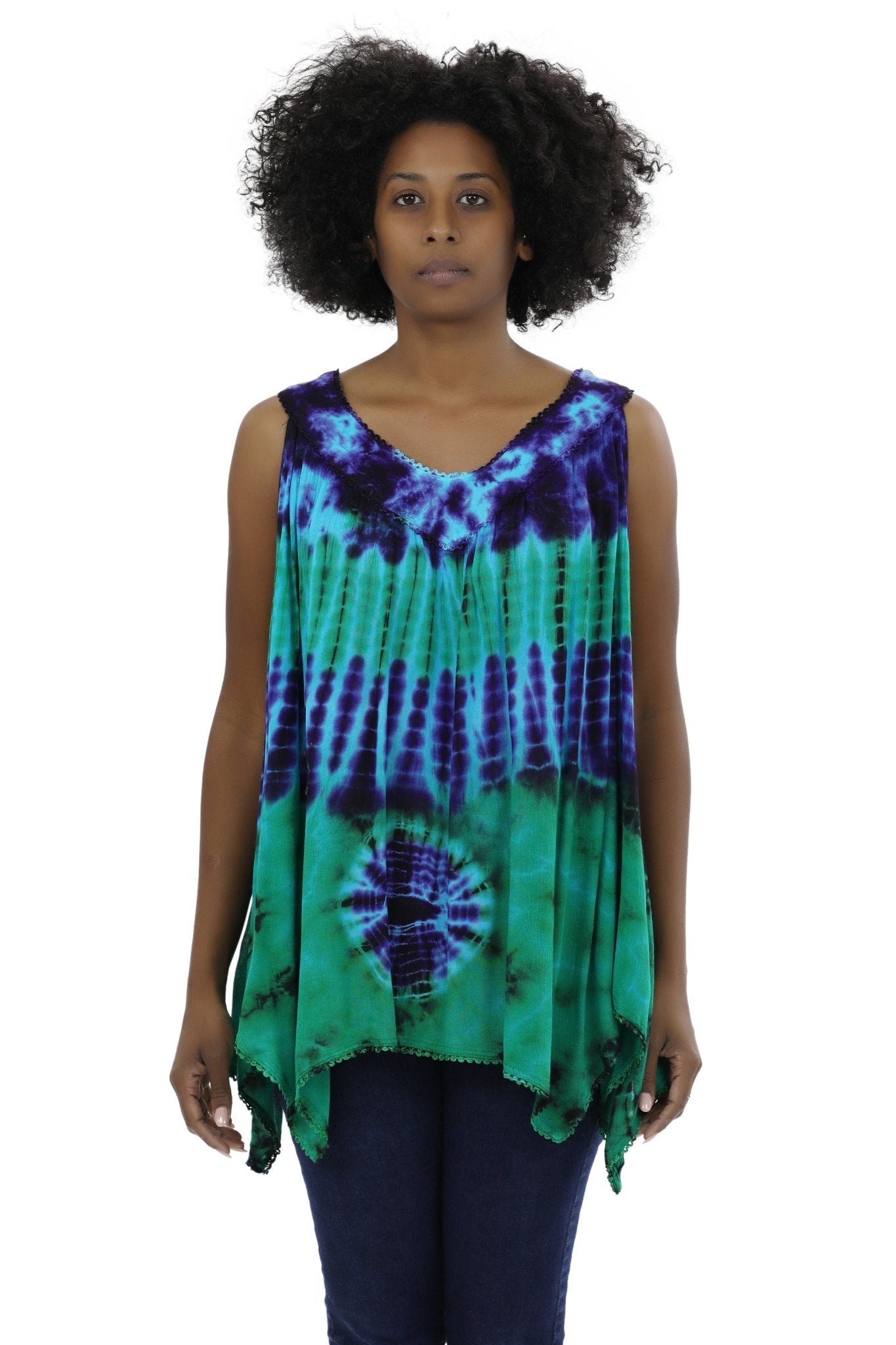 Ruffle Layer Sleeveless Tank 17790 - Advance Apparels Inc