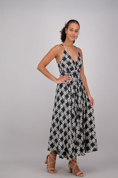 Serai Maxi Dress – Monochrome Loop AB16076 - Advance Apparels Inc