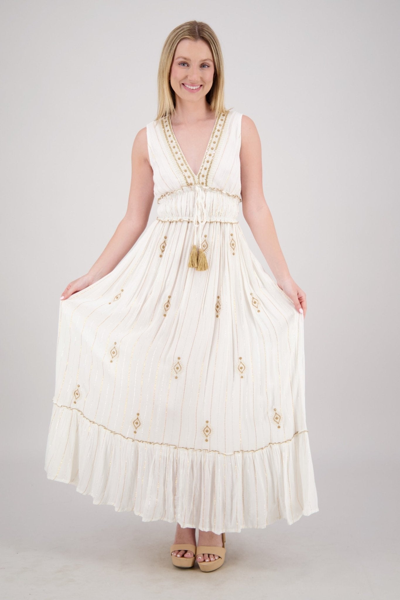 Seraphina Pastel Day Dress 25103 - Advance Apparels Inc
