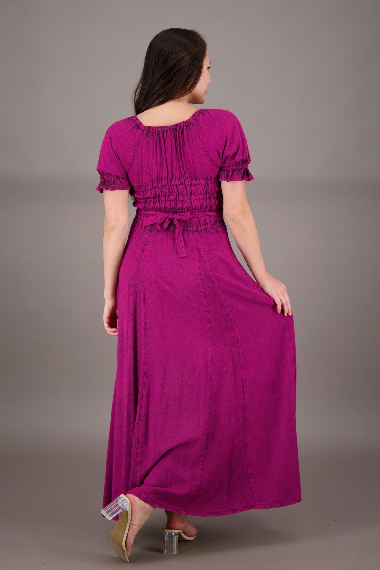 short renaissance dress Short Sleeve Renaissance Dress 162100 Purple / 1X/2X