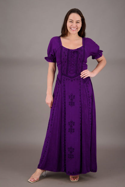 Short Sleeve Renaissance Dress 162100 - Advance Apparels Inc