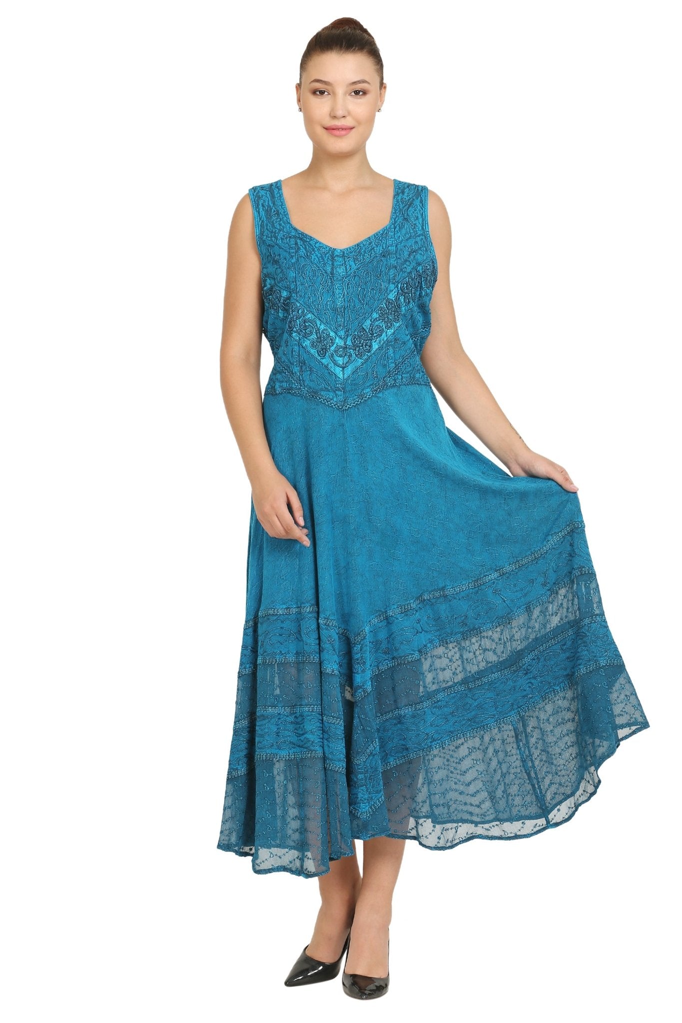 Sleeveless Renaissance Dress Adjustable Back 15225 - Advance Apparels Inc
