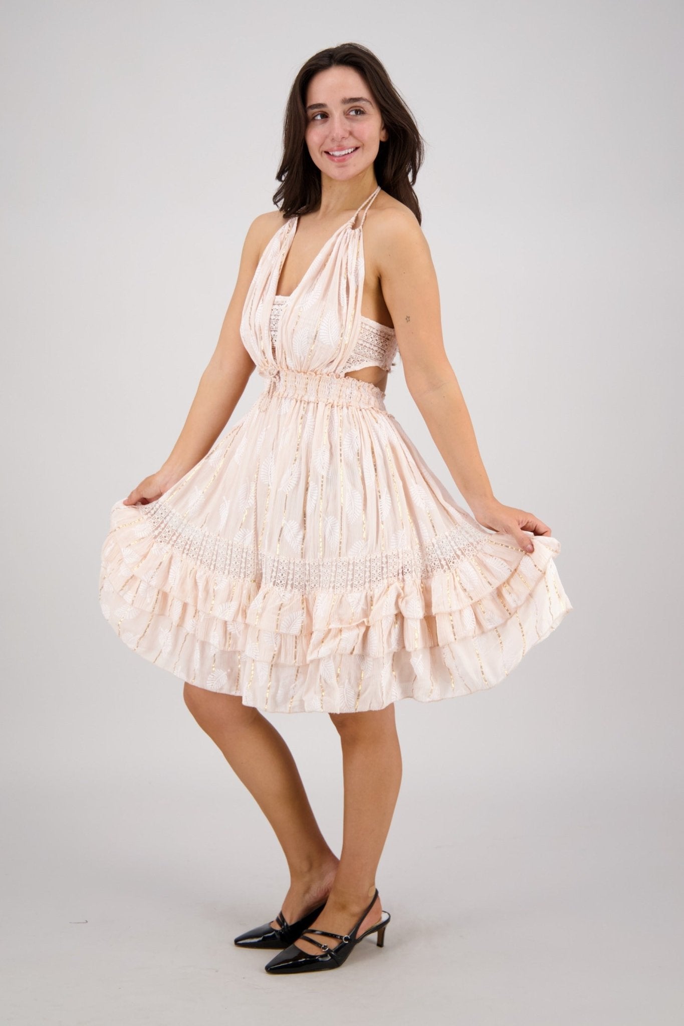 Solara Cutout Mini Dress 25163 - Advance Apparels Inc