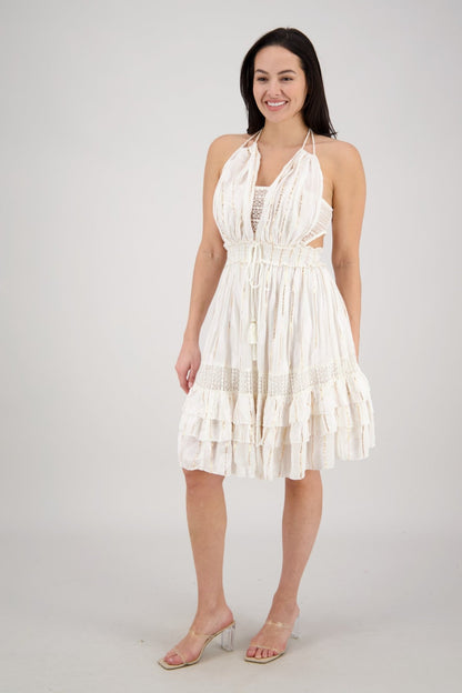 Solara Cutout Mini Dress 25163 - Advance Apparels Inc