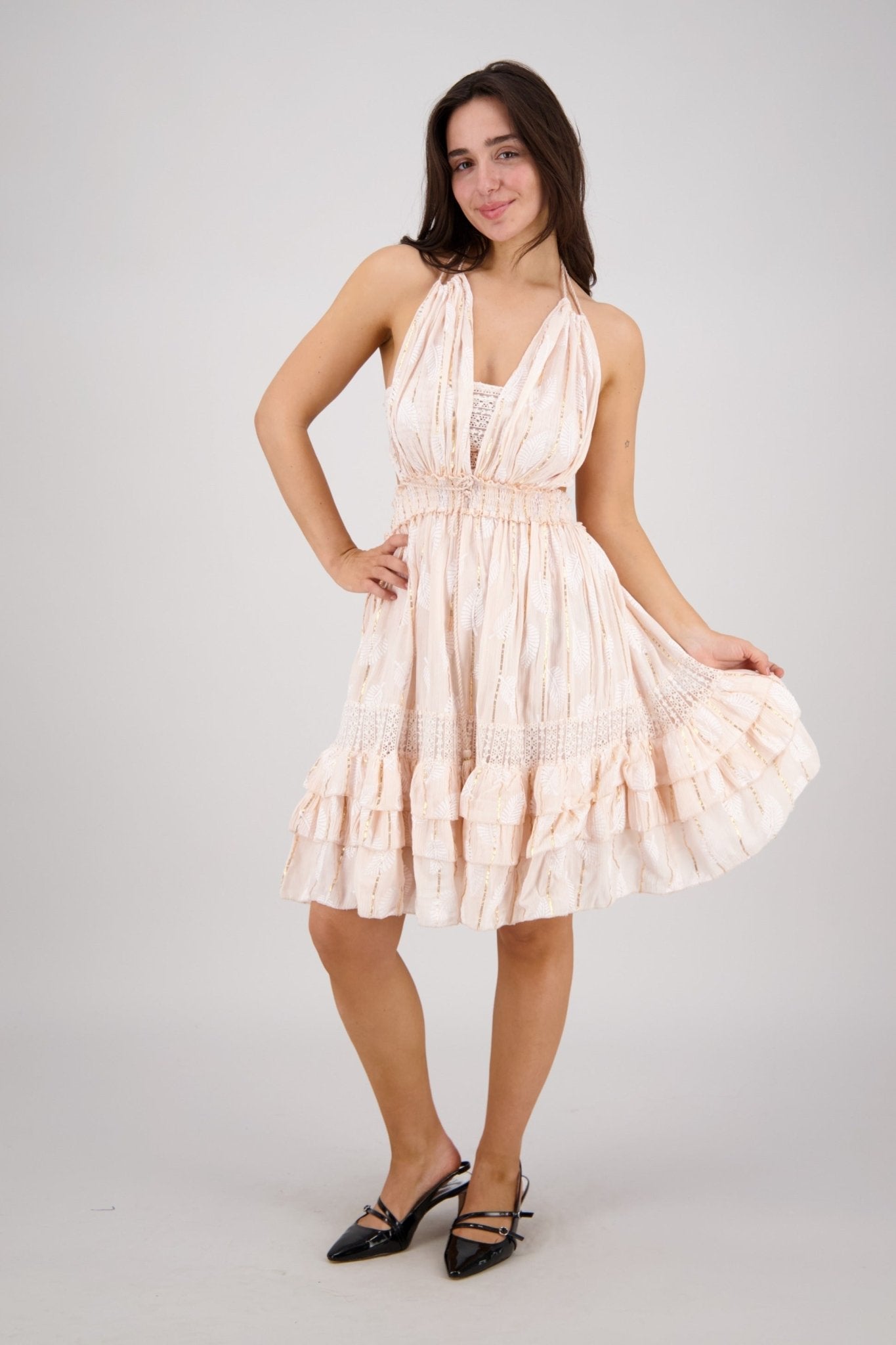 Solara Cutout Mini Dress 25163 - Advance Apparels Inc
