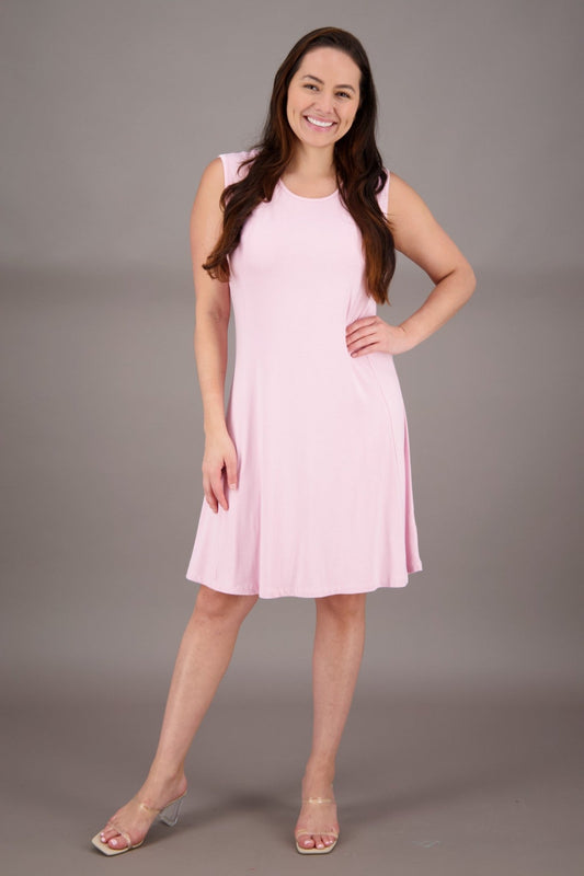 Solid Color Bamboo Tank Dress BAM - 24602 - Advance Apparels Inc