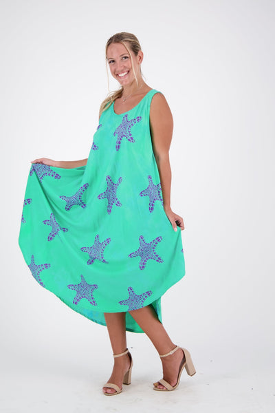 Starfish Pattern Beach Dress 17148 - Advance Apparels Inc