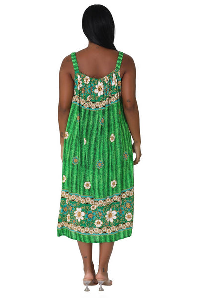 Sunflower Print Resort Dress TH-2027A - Advance Apparels Inc