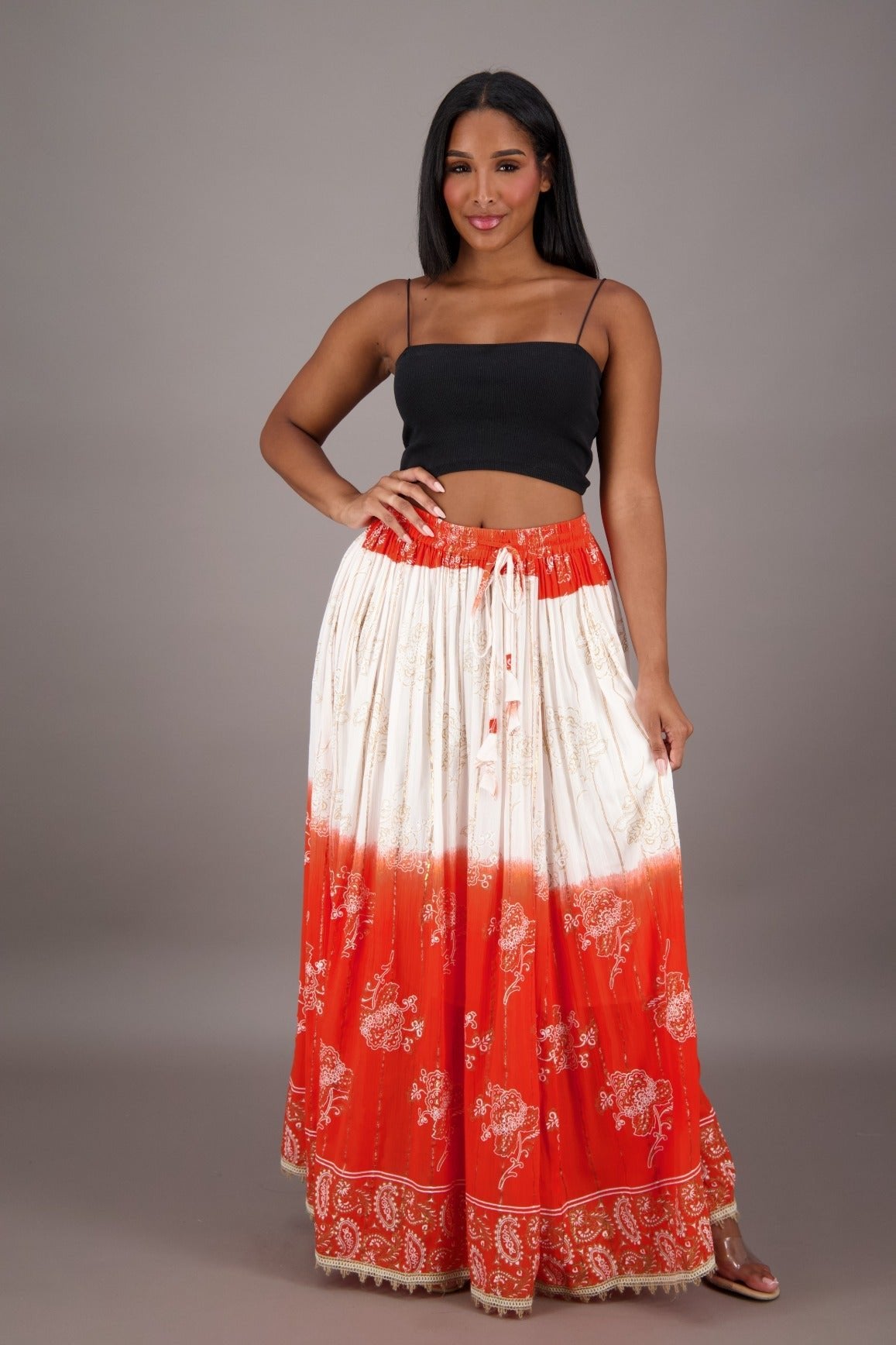 Sunset Bloom Maxi SK - 24962 - Advance Apparels Inc