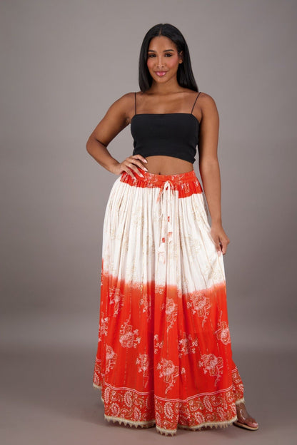 Sunset Bloom Maxi SK - 24962 - Advance Apparels Inc