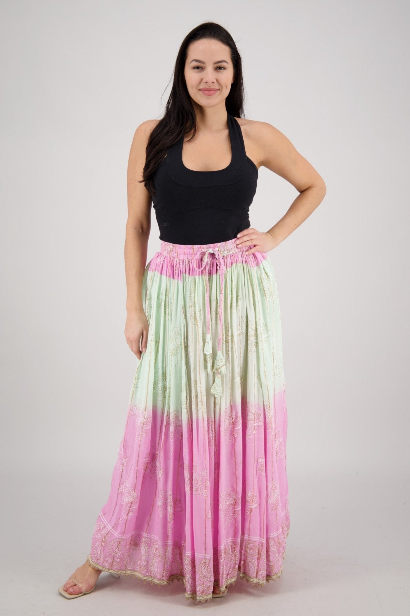 Sunset Bloom Maxi SK - 24962 - Advance Apparels Inc
