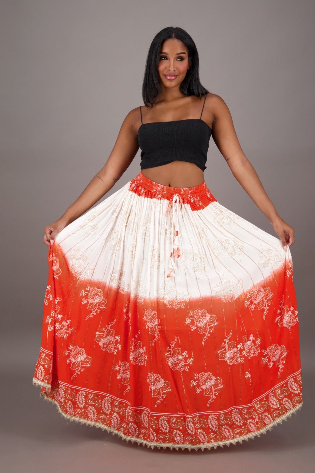 Sunset Bloom Maxi SK - 24962 - Advance Apparels Inc