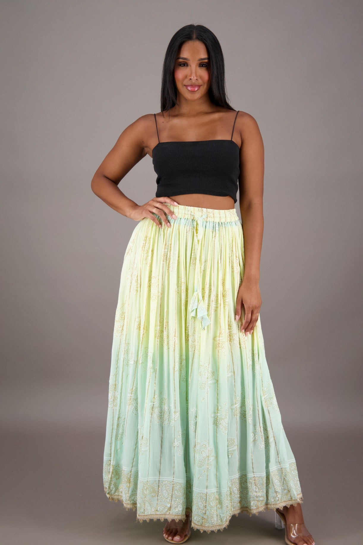 Sunset Bloom Maxi SK - 24962 - Advance Apparels Inc