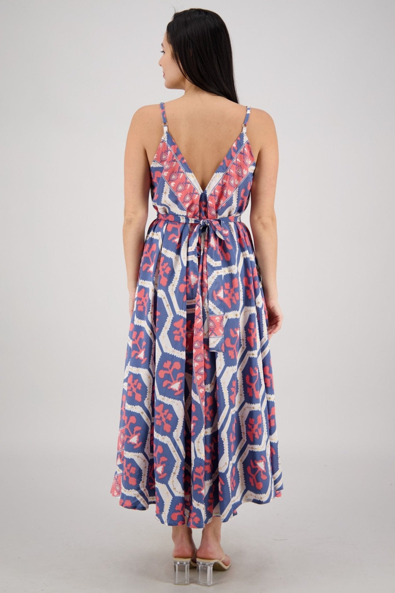 The Zaria Maxi Dress - Floral Frame AB - 16106 - Advance Apparels Inc