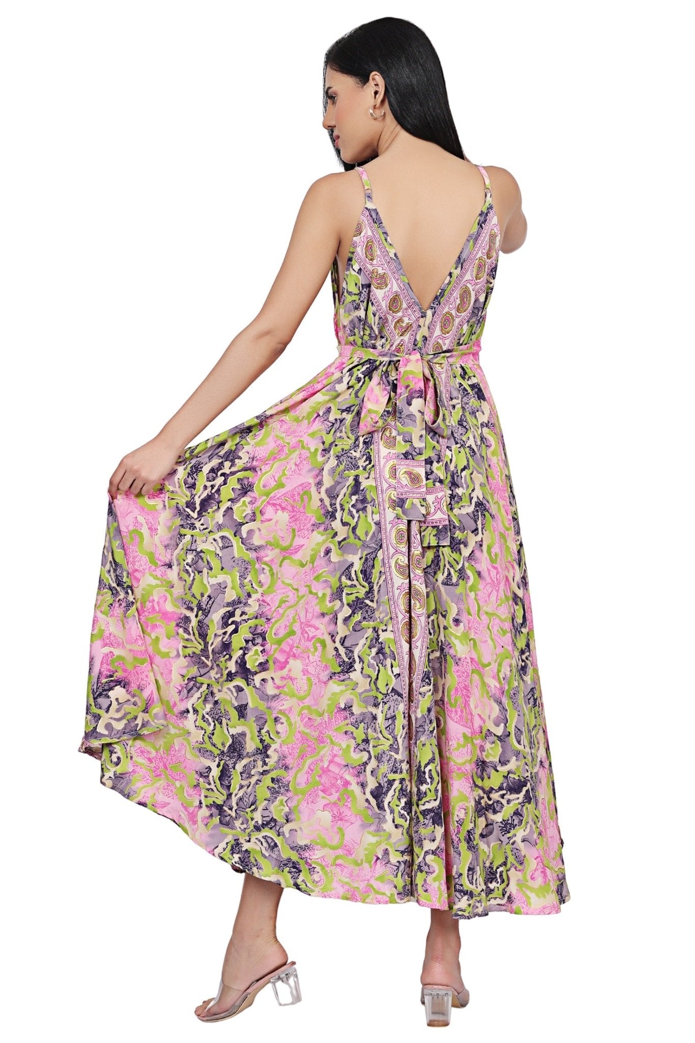 The Zaria Maxi Dress – Painted Mirage AB - 16082 - Advance Apparels Inc