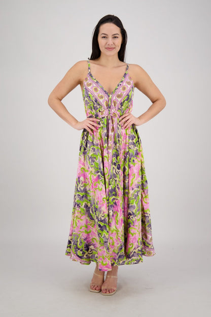 The Zaria Maxi Dress – Painted Mirage AB - 16082 - Advance Apparels Inc