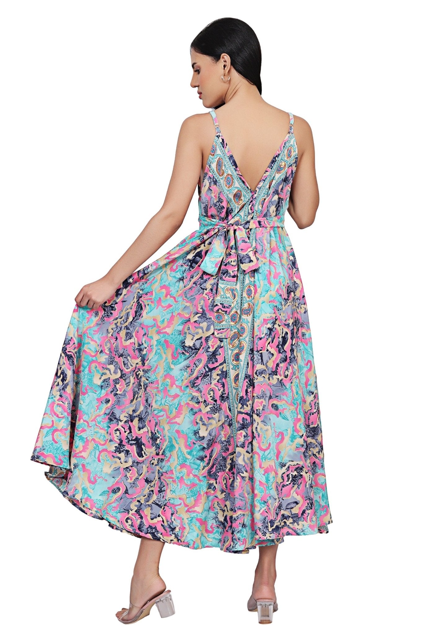 The Zaria Maxi Dress – Painted Mirage AB - 16082 - Advance Apparels Inc