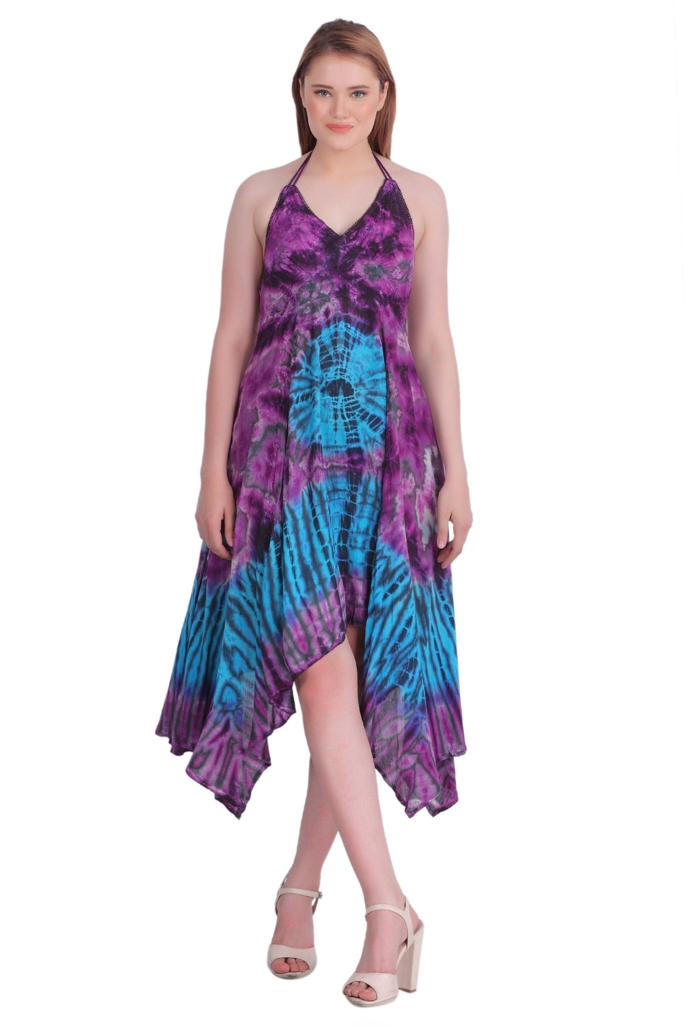 Tie Dye Acid Wash Dress (S/M-1X/2X) 4 Colors ADL30331 - Advance Apparels Inc