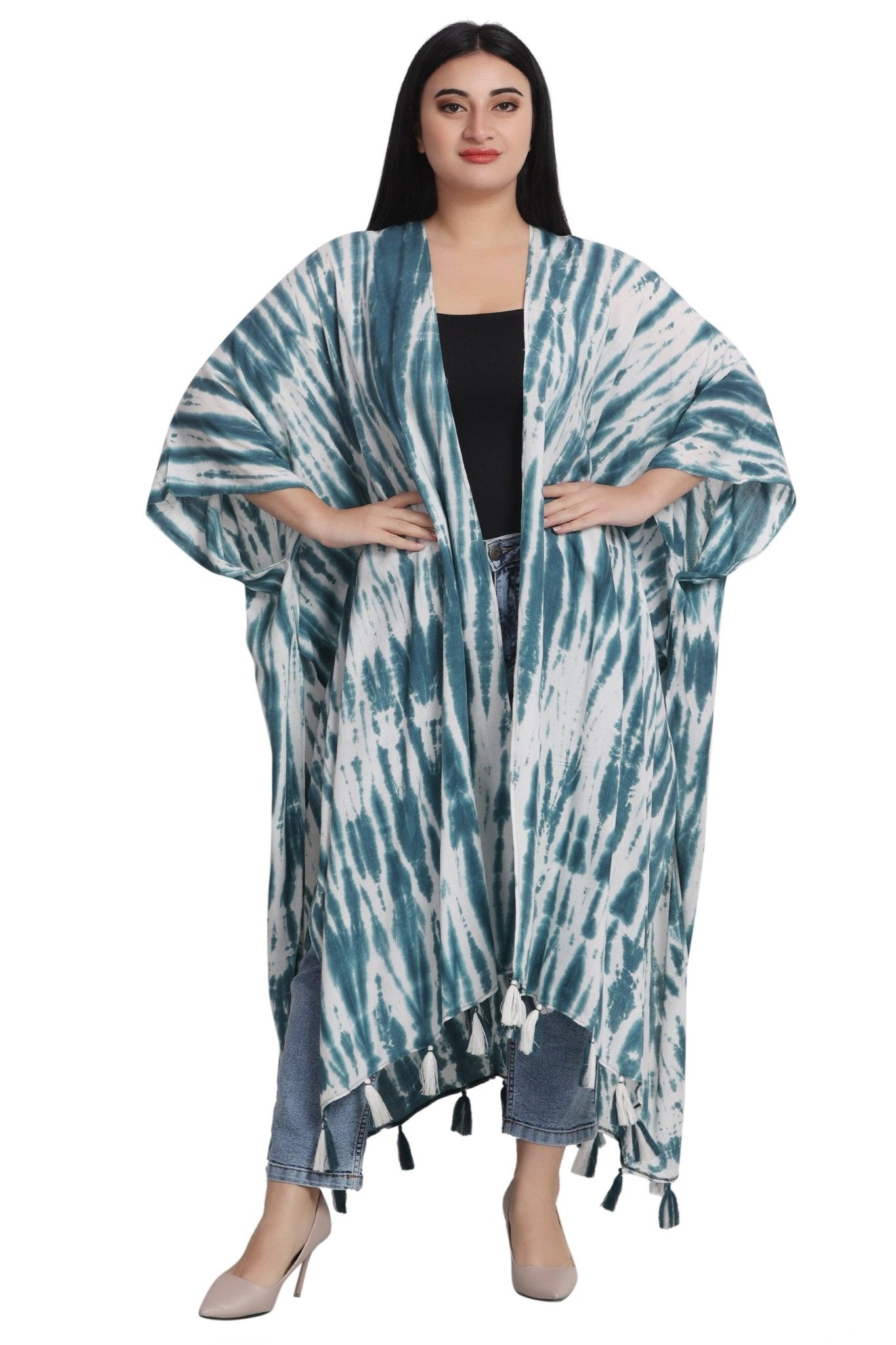 Tie Dye Beach Cover-Up Kimono 22035 - Advance Apparels Inc