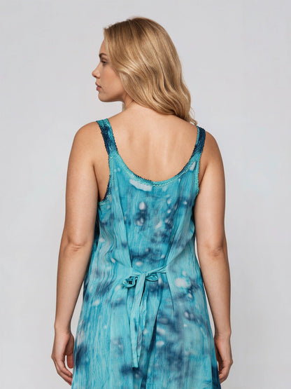 Tie Dye Beach Dress 362211LACE - Advance Apparels Inc