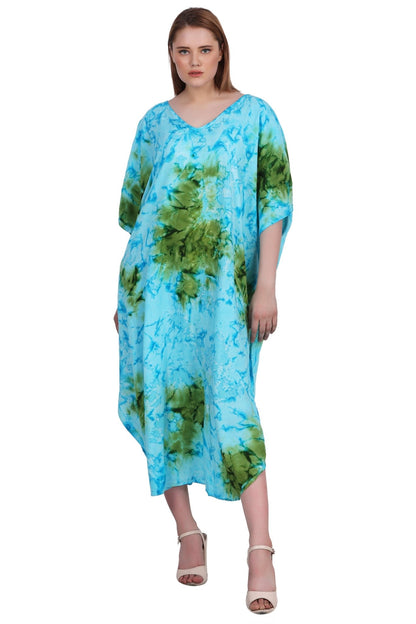 Tie Dye Kaftan Cover Up KAF-1037 - Advance Apparels Inc