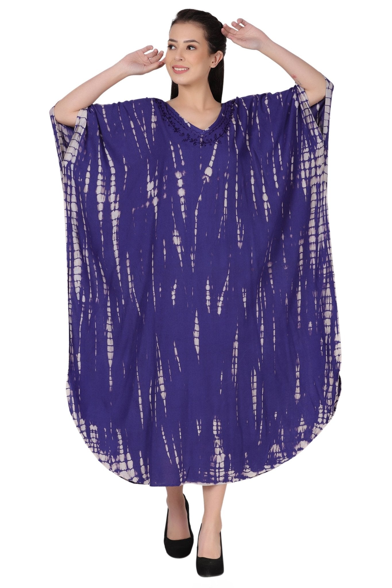 Tie Dye Maxi Kaftan KAF1031 - Advance Apparels Inc